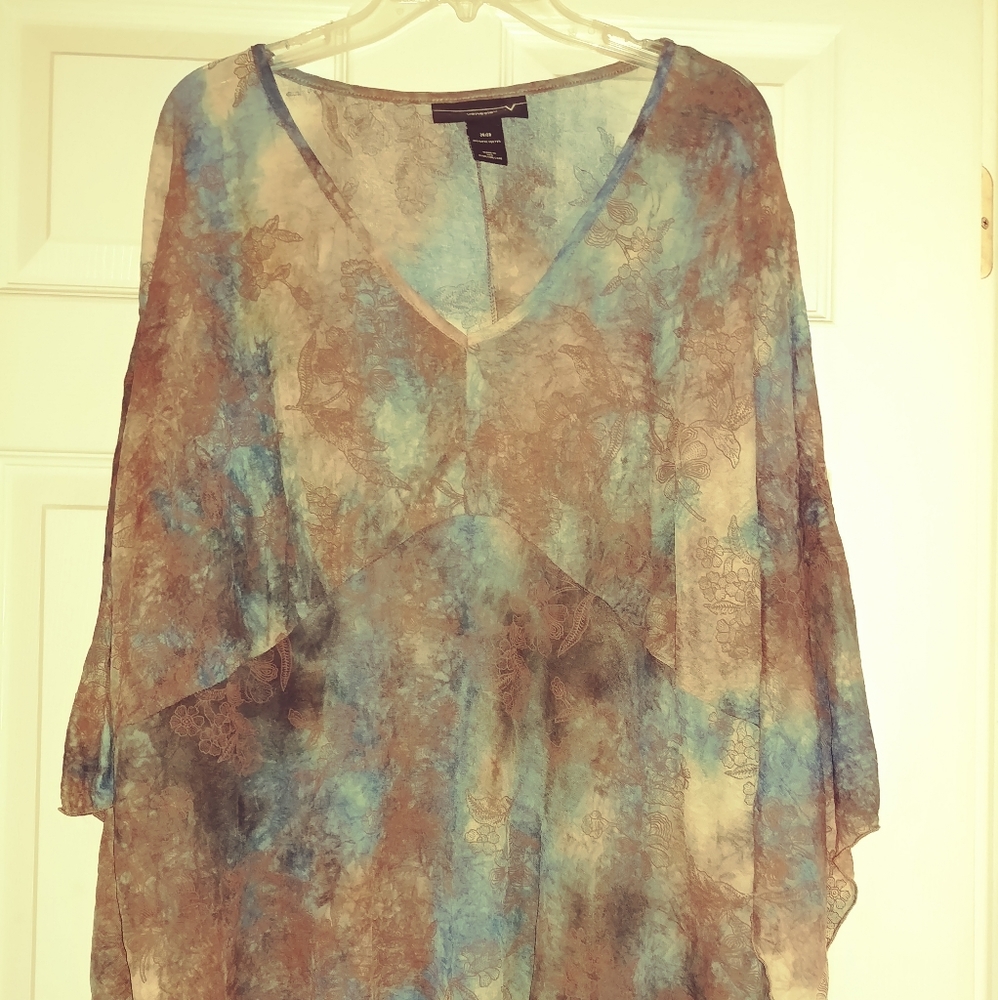 Multi colored Handkerchief Blouse